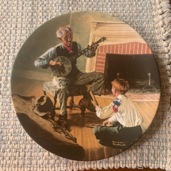 “The Banjo Player” Norman Rockwell collector plate. Excellent condition. - Picture 1 of 2